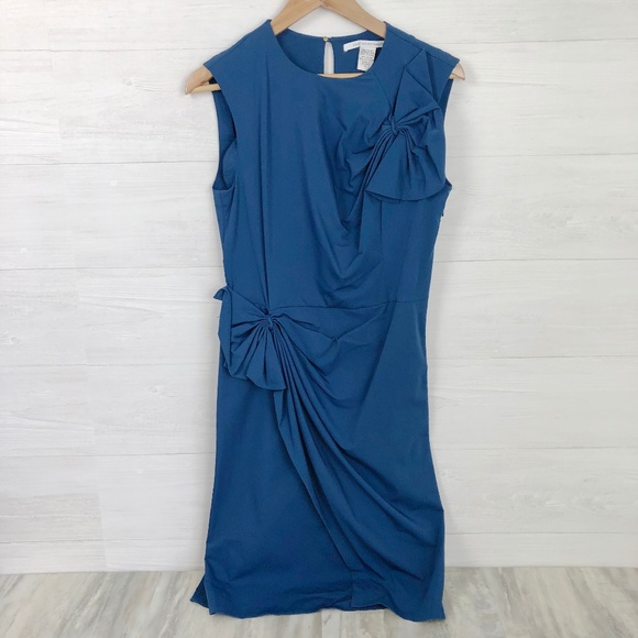 Diane Von Furstenberg Dresses & Skirts - Diane Von Furstenberg DVF Agata Dress Blue 10
